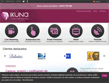 Tablet Screenshot of ikuna.com